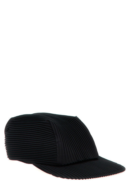 'Pleats' cap Black