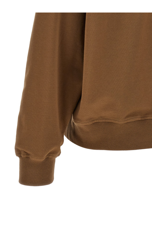 'Shiny Trims' hoodie Brown