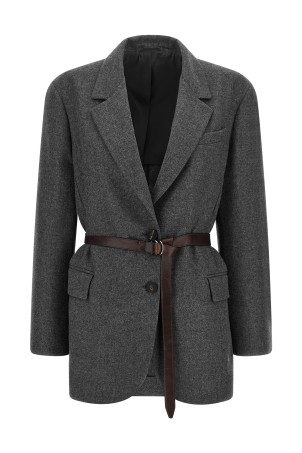 Single-breasted blazer Gray