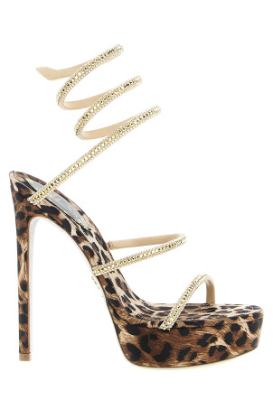 'Cleo Leopard' sandals Multicolor