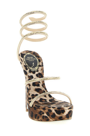 'Cleo Leopard' sandals Multicolor