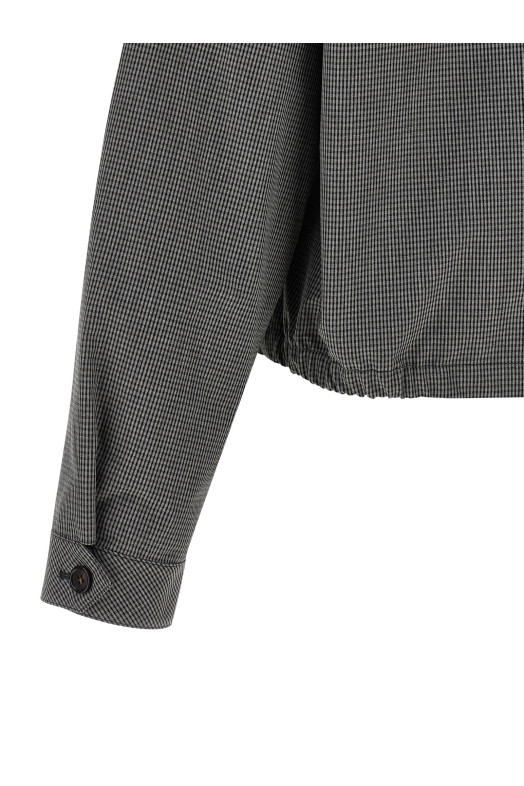 Blouson vichy check Gray