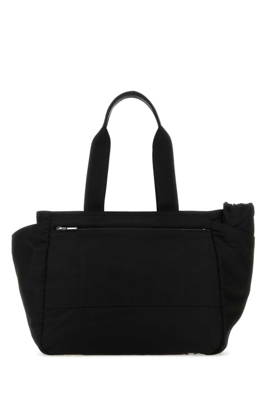 Black nylon shopping bag Black PRADA (1BG102RV44)