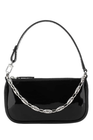 Black leather mini Rachel handbag BY FAR (20SSMIRABLPSMA)