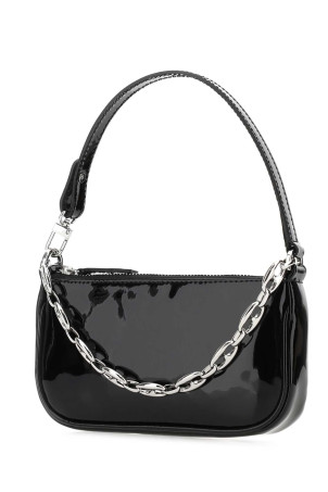 Black leather mini Rachel handbag BY FAR (20SSMIRABLPSMA)