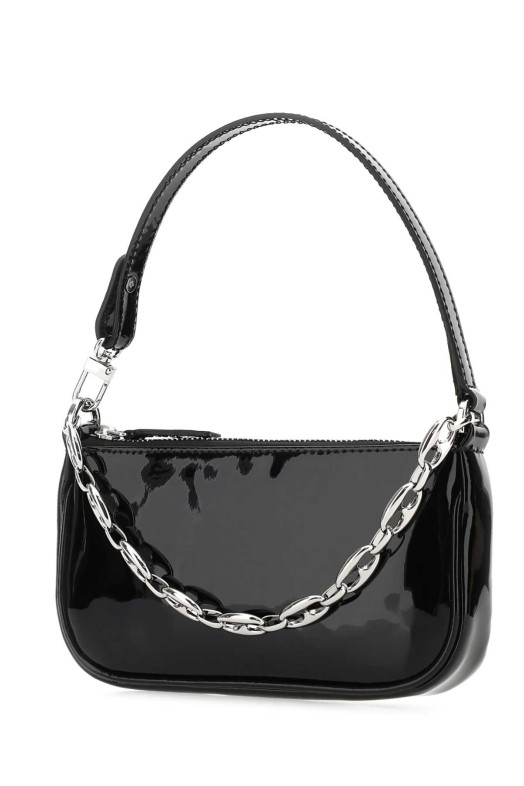 Black leather mini Rachel handbag BY FAR (20SSMIRABLPSMA)