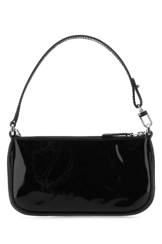 Black leather mini Rachel handbag BY FAR (20SSMIRABLPSMA)