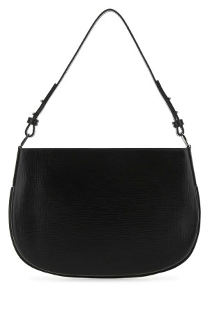 Black leather Issa handbag Black BY FAR (22CRISSSBLELAR)