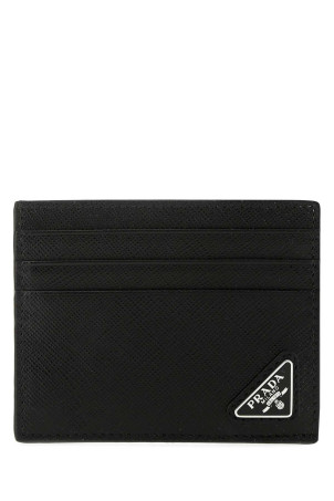 Black leather card holder Black PRADA (2MC223QHH)
