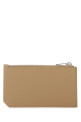 Biscuit leather card holder SAINT LAURENT (609362BTY0E)