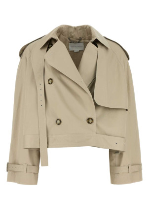 Тренч з бавовняної тканини кольору піску STELLA McCARTNEY (6700523FU150)
