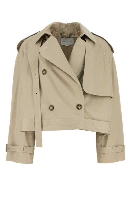 Тренч з бавовняної тканини кольору піску STELLA McCARTNEY (6700523FU150)