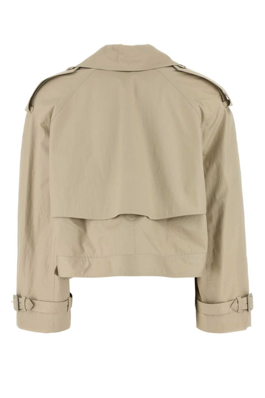 Тренч з бавовняної тканини кольору піску STELLA McCARTNEY (6700523FU150)
