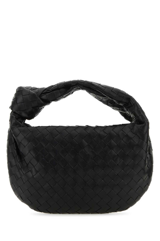 Чорна шкіряна сумочка Teen Jodie від BOTTEGA VENETA (690225VCPP0)