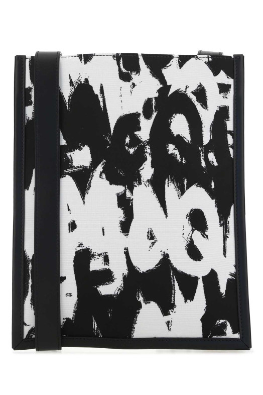 Printed nylon crossbody bag Black ALEXANDER MCQUEEN (7043141AAHF)