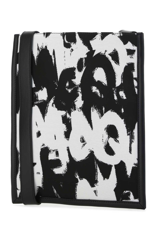Printed nylon crossbody bag Black ALEXANDER MCQUEEN (7043141AAHF)