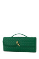 Зеленая кожаная сумочка Andiamo от BOTTEGA VENETA (741511VCPP3)