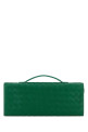 Зеленая кожаная сумочка Andiamo от BOTTEGA VENETA (741511VCPP3)