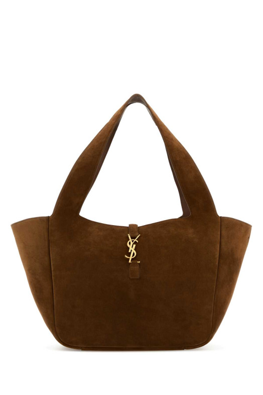 Сумочка для покупок Le 5 à 7 Bea з карамельної замші SAINT LAURENT (763435008IW)