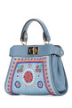 NANO PEEKABOO  DENIM С ВЫШИВКОЙ B FENDI (7AS294AY5X)