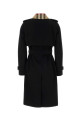 Black cotton trench coat Black BURBERRY (8129457)
