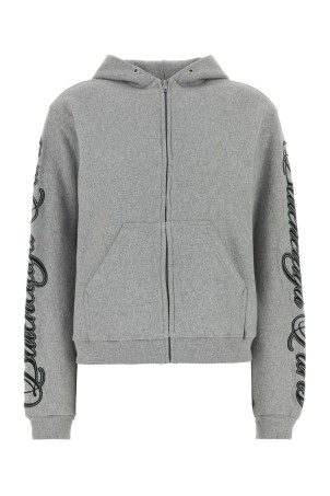 Сіра бавовняна кофта BALENCIAGA (851236TTVM8)
