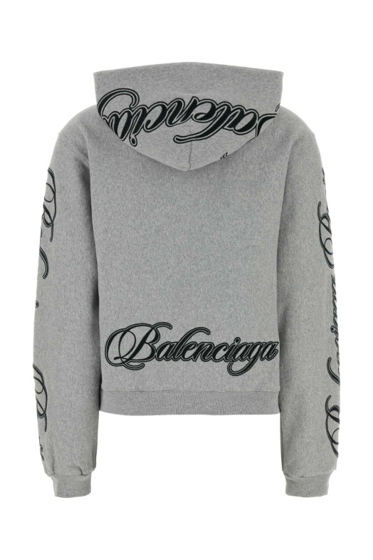 Сіра бавовняна кофта BALENCIAGA (851236TTVM8)