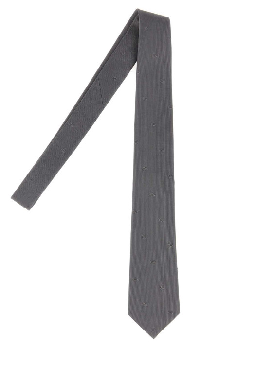 Grey jacquard tie GUCCI (8740914E009)
