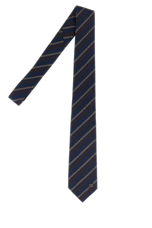 Embroidered jacquard tie GUCCI (8741144E009)