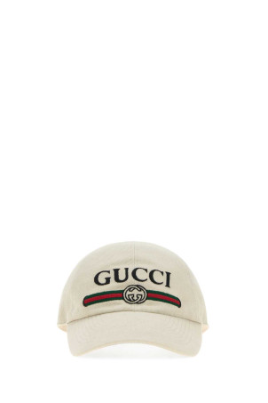 Sand canvas baseball cap GUCCI (8757364HBKH)