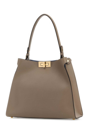 Dove grey leather medium Fendi Way handbag FENDI (8BN368AWPF)