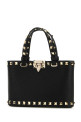 Black leather Rockstud handbag Black VALENTINO GARAVANI (9W2P0AT0VSH)