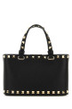 Black leather Rockstud handbag Black VALENTINO GARAVANI (9W2P0AT0VSH)