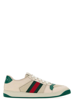 Ivory mesh and suede Screener sneakers GUCCI (A000N1FAGAT)