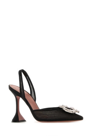 Black mesh Begum pumps AMINA MUADDI (BEGUMMESHSLING)