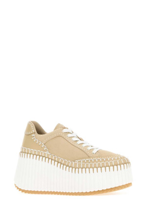 Beige canvas Nama sneakers CHLOE (CH26U02IWX)