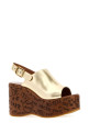 Gold leather Maxime wedge CHLOE (CH26U10GXL)