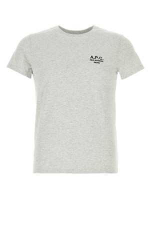 Melange grey cotton t-shirt A.P.C. (COHBUF26610)