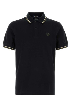 Черная рубашка-поло из пике FRED PERRY (M3600P)