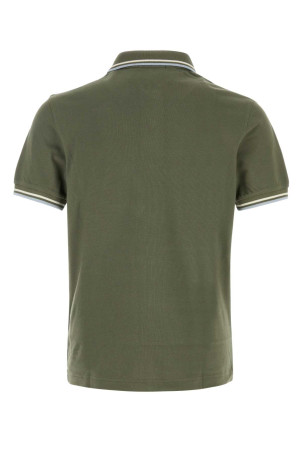 Поло из пике армейского зеленого цвета FRED PERRY (M3600P)