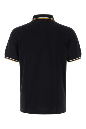 Полурубашка из пике темно-синего цвета FRED PERRY (M3600P)