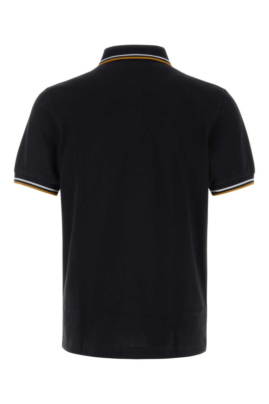 Полурубашка из пике темно-синего цвета FRED PERRY (M3600P)