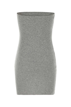 Melange grey cotton mini dress MIU MIU (MJA927SOOO192C)