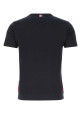 Бавовняна футболка темно-синього кольору Black THOM BROWNE (MJS010A01454)