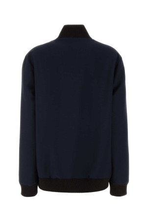 Navy blue mohair blend sweatshirt MIU MIU (ML1502SOOO12I1)