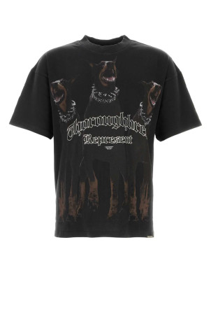 Charcoal cotton Thoroughbred t-shirt Blue REPRESENT (MLM41135)
