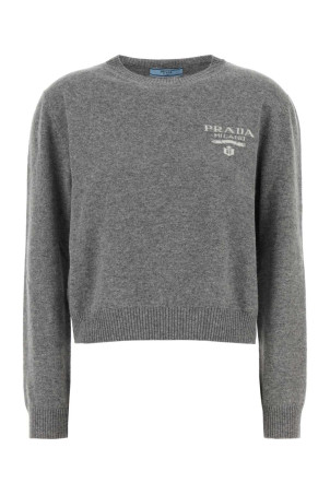 Grey wool blend sweater PRADA (P24S1LS22111N1)
