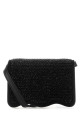 Embellished leather micro Palm Beach crossbody bag Black PALM ANGELS (PWNX001S23LEA003)