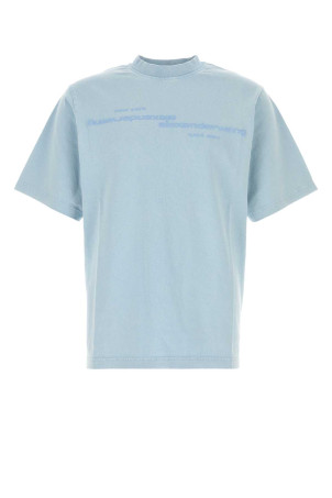 Light blue cotton oversize t-shirt ALEXANDER WANG (UCC3261926)
