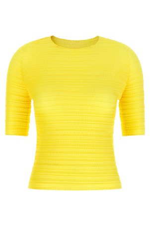 'Jiggly Pleats' blouse Yellow
